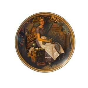 Knowles Dreaming in the Attic Plate From the Norman Rockwell Collection